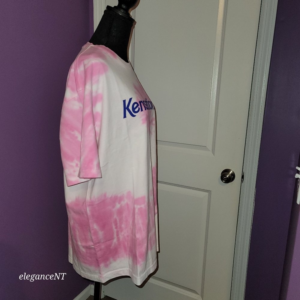 Gap Team Barbie Kensational Pink Tie Dye Shirt Sz: L NWT - Picture 6 of 8